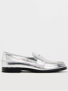 Zara metallic Loafers for Women